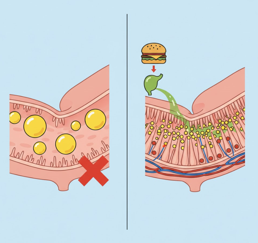 膽汁分泌的時間