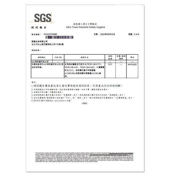 SGS報告