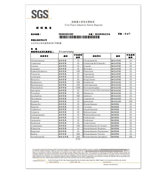 SGS報告