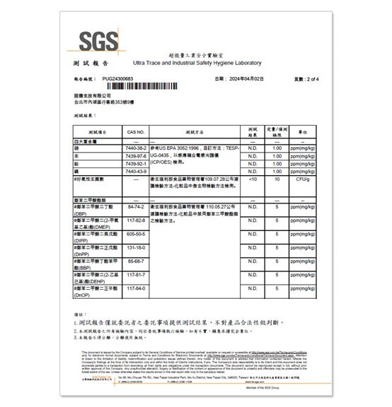 SGS報告