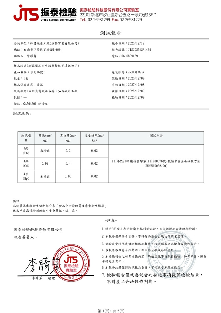 114-2台南16號重金屬檢測報告1