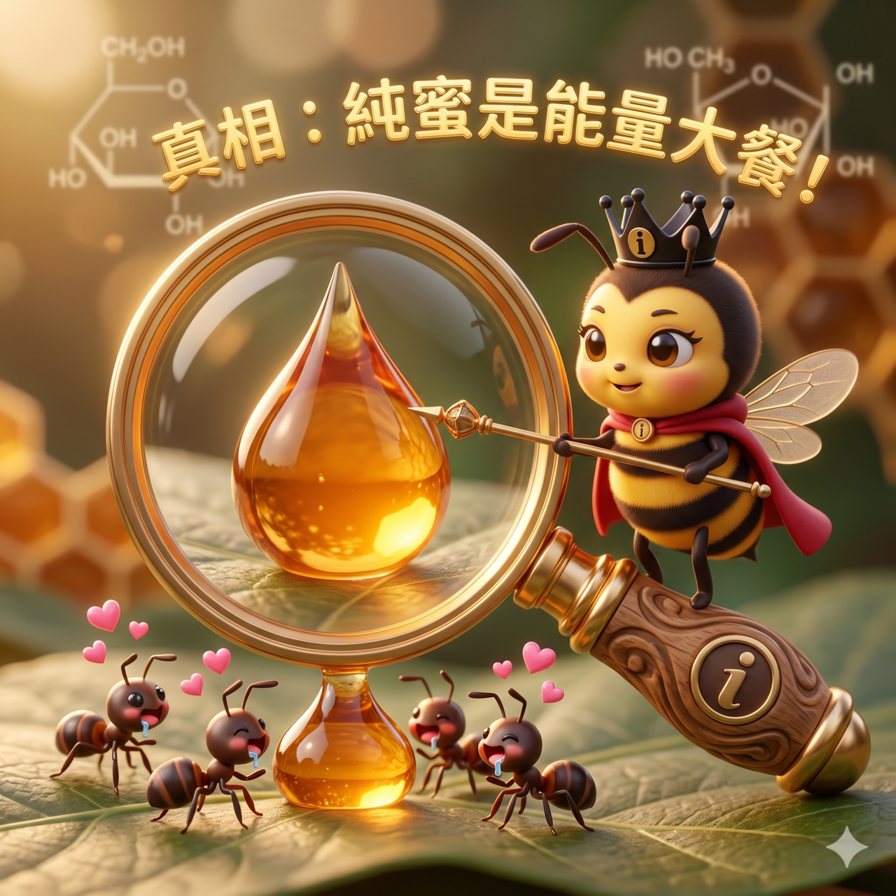 純蜂蜜是能量大餐螞蟻很愛吃