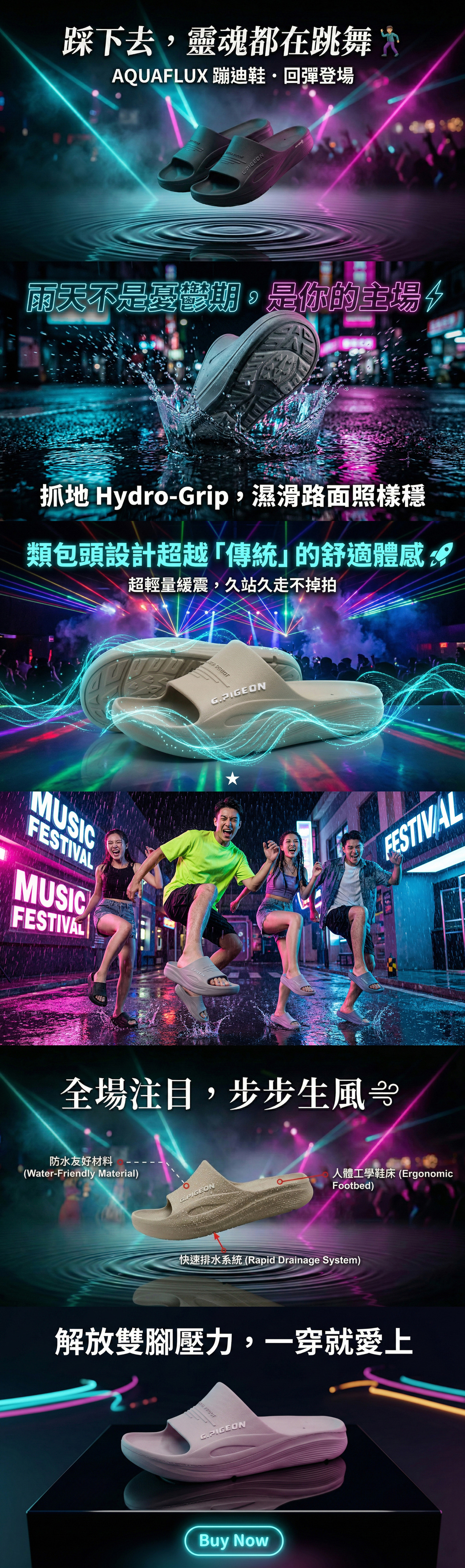 【GP】gA5350 機能拖鞋功能詳解