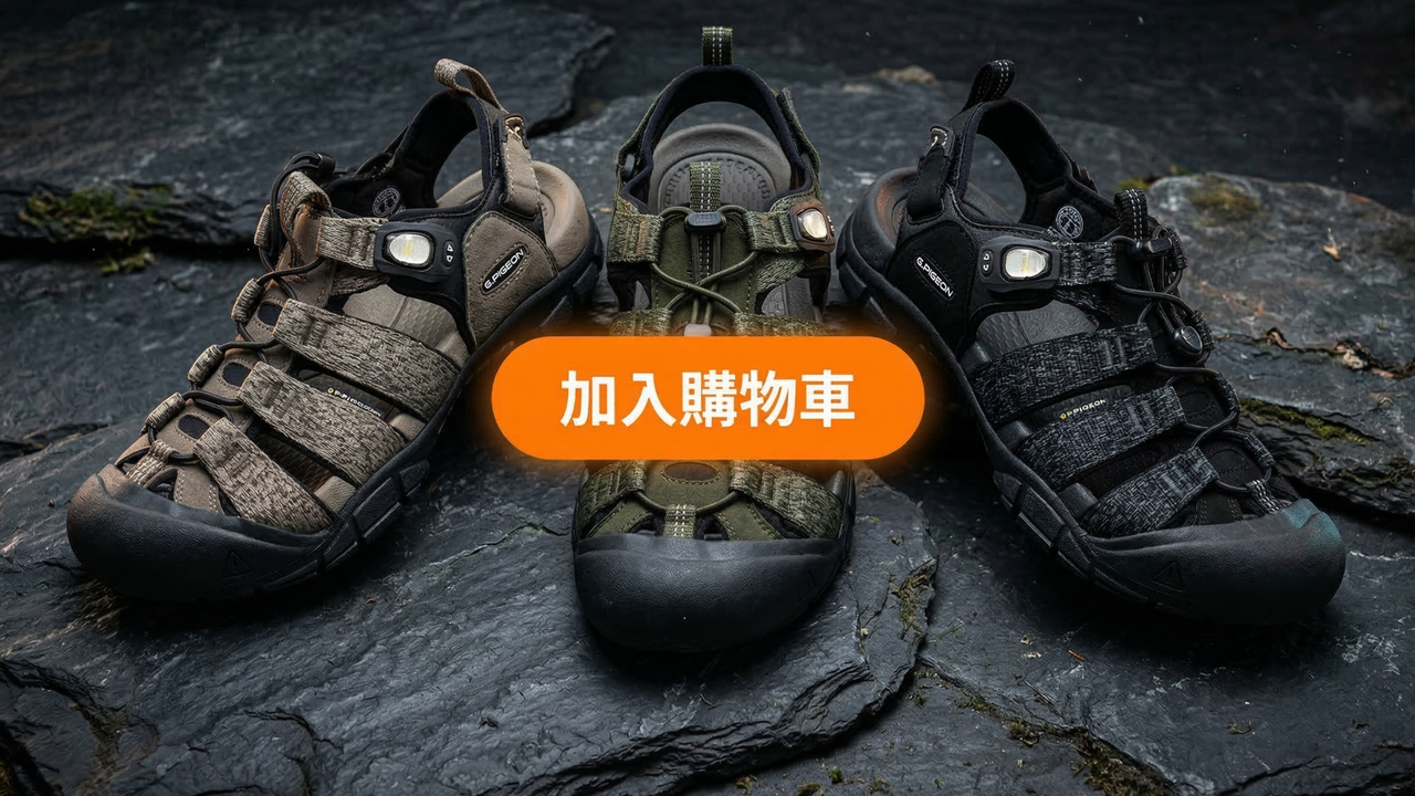 【GP】 機能涼鞋三款顏色展示與專利磁扣