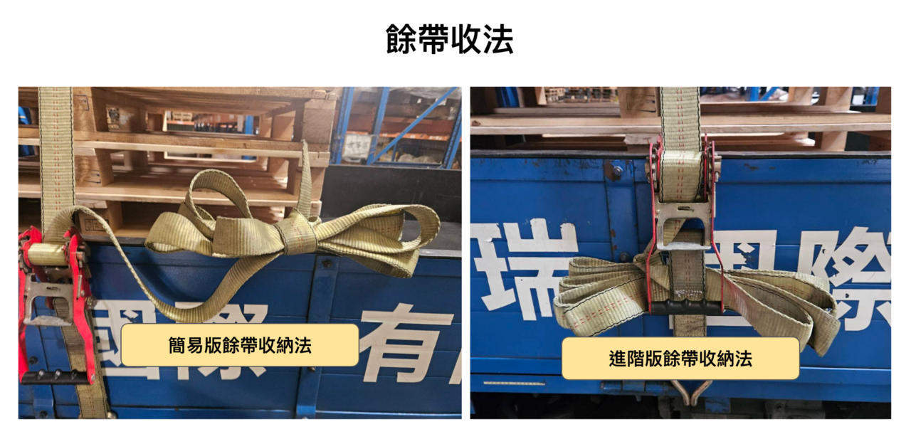 大貨車手拉器餘帶固定示範
