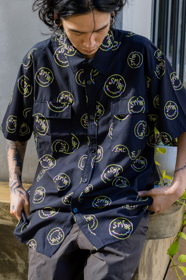 Smiley Face Pattern Shirt