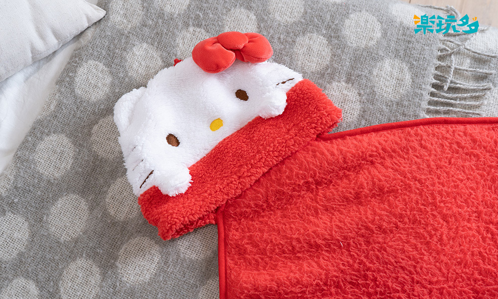Hello Kitty 可收納毛毯 商品展示