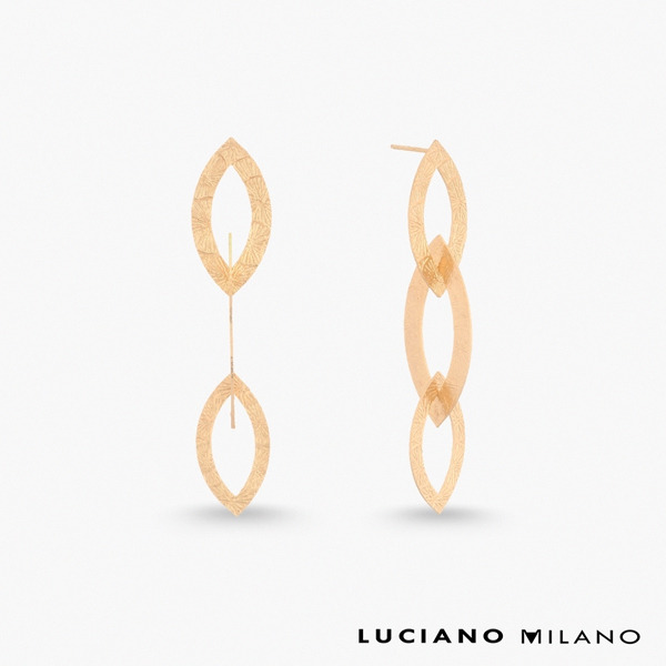 金色純銀耳環-晨曦微露