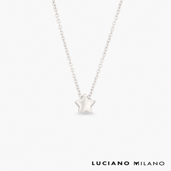 白K色純銀項鍊-星漫