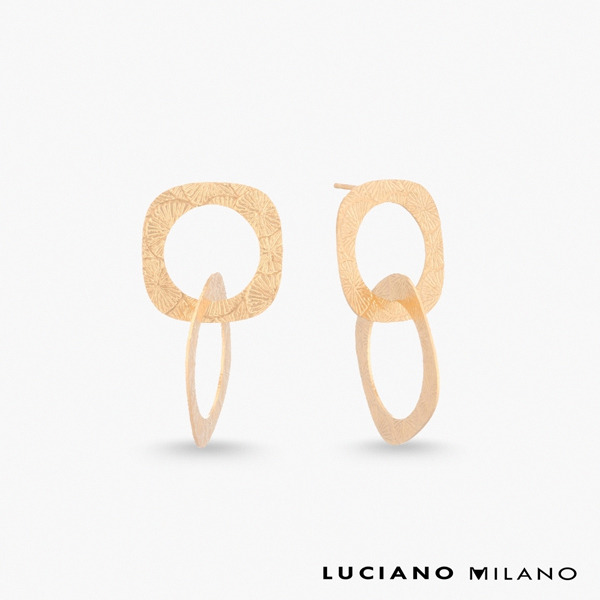 金色純銀耳環-晨曦曙光