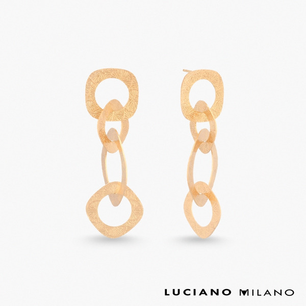 金色純銀耳環-晨曦微光