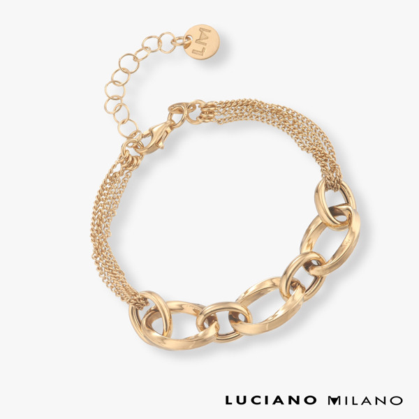 金色純銀手鍊-恆光鍊語