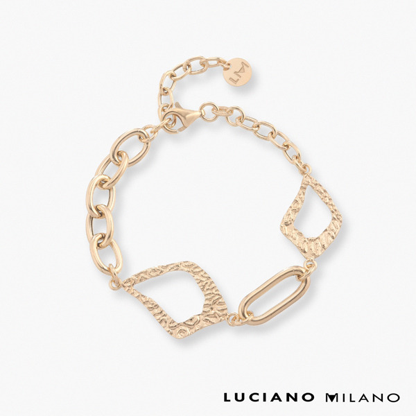 金色純銀手鍊-流光幾何