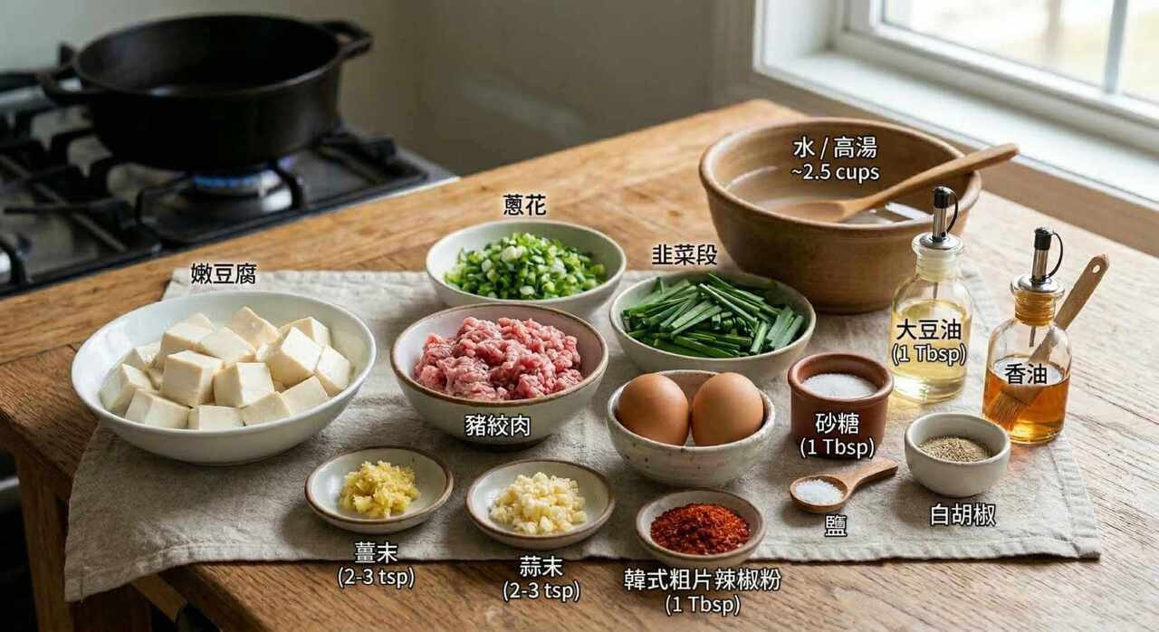 魚蛋豆腐煲食材準備