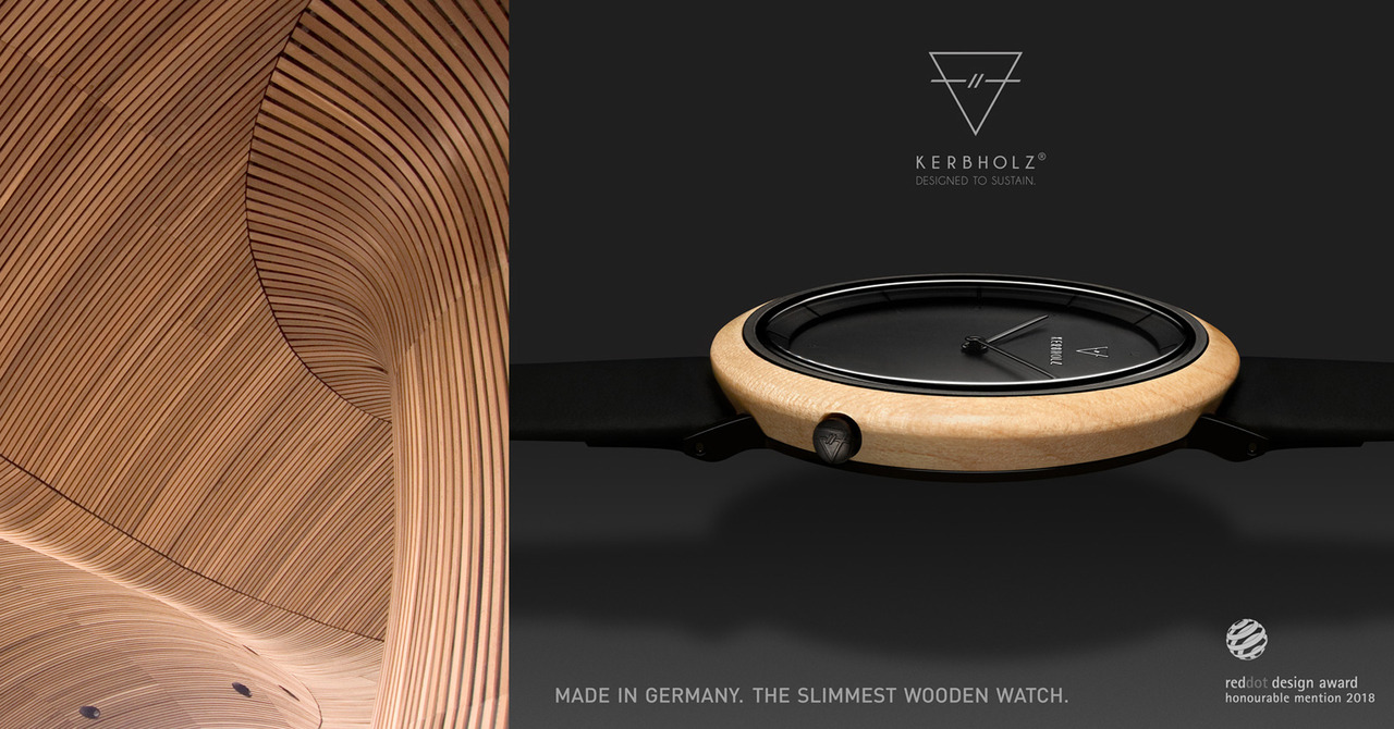 KERBHOLZ,原木,Kerbholz_Taiwan,木頭錶,石材,環保,腕錶,Watch,紅點設計