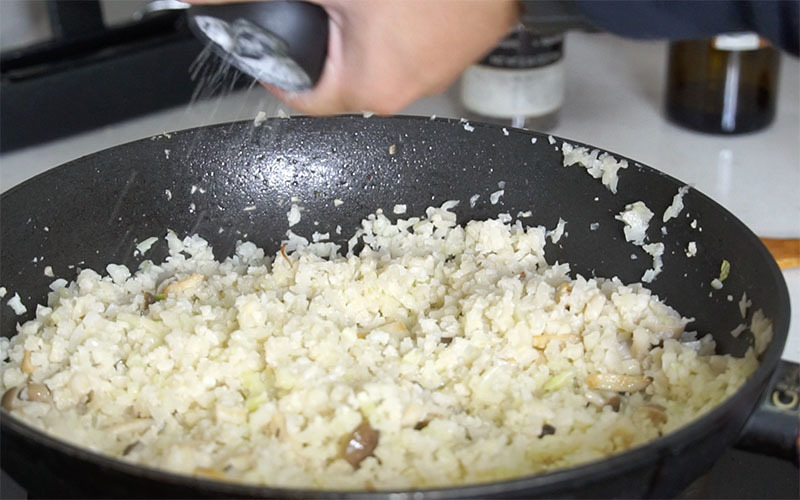 加入花椰菜米