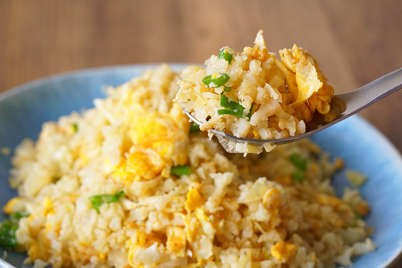 花椰菜米蛋炒飯成品